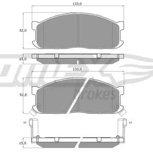Szybka wysyłka Zestaw klocków hamulcowych, hamulce tarczowe TOMEX BRAKES TX 11-17