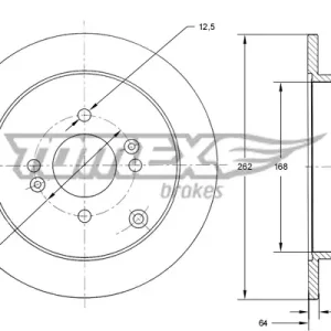 Tarcza hamulcowa TOMEX BRAKES TX 71-34 Bezpieczna płatność