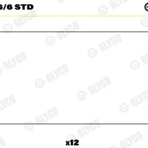 Łożysko korbowodu GLYCO 71-3426/6 STD Szybka dostawa