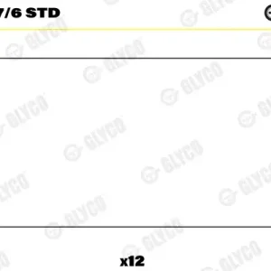 Tylko dziś Łożysko korbowodu GLYCO 71-3427/6 STD