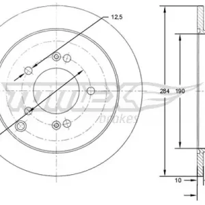 Tarcza hamulcowa TOMEX BRAKES TX 71-49 Bezpieczne zakupy