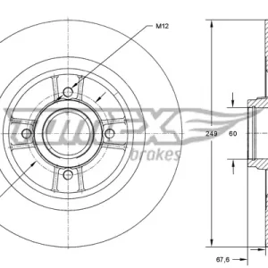 Darmowy zwrot Tarcza hamulcowa TOMEX BRAKES TX 71-811