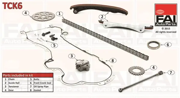 Okazja Zestaw łańcucha rozrządu FAI AUTOPARTS TCK6